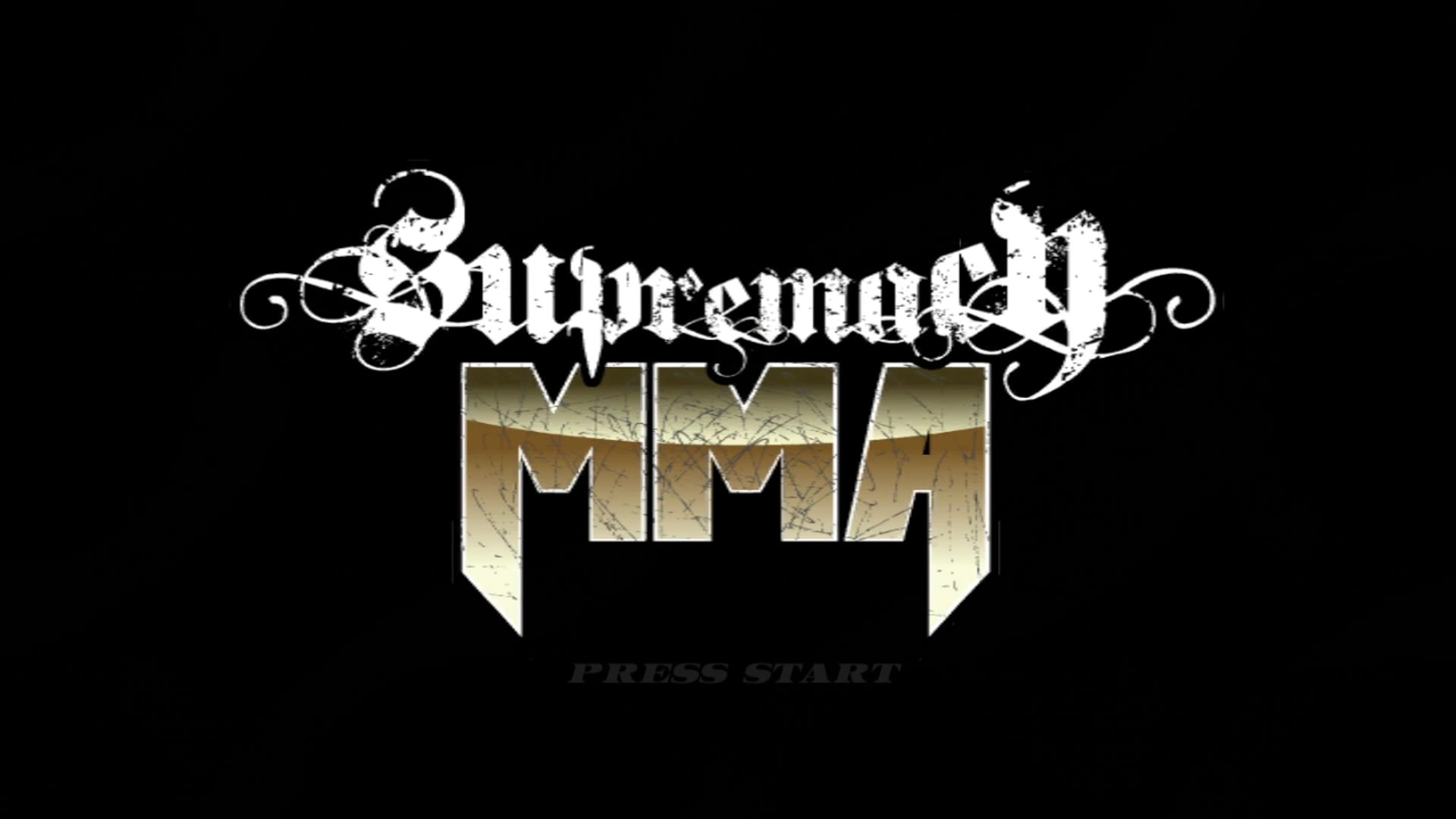 Supremacy MMA title screen for Xbox 360